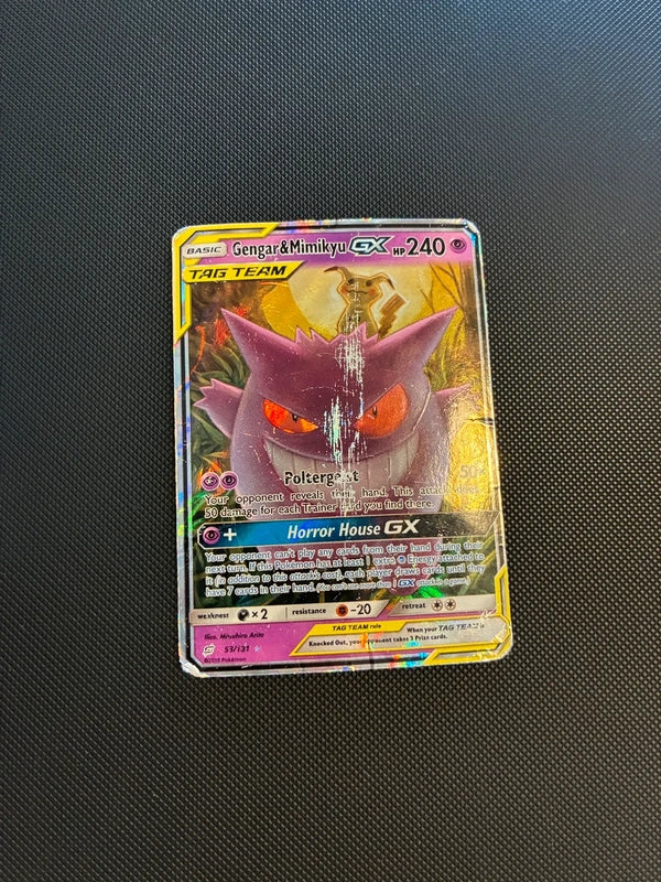 Gengar & Mimikyu GX (TEU 53) Damaged!