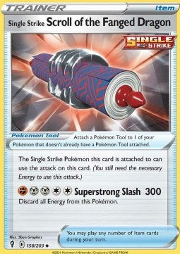 Single Strike Scroll of the Fanged Dragon
